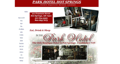 Desktop Screenshot of parkhotelhotsprings.com